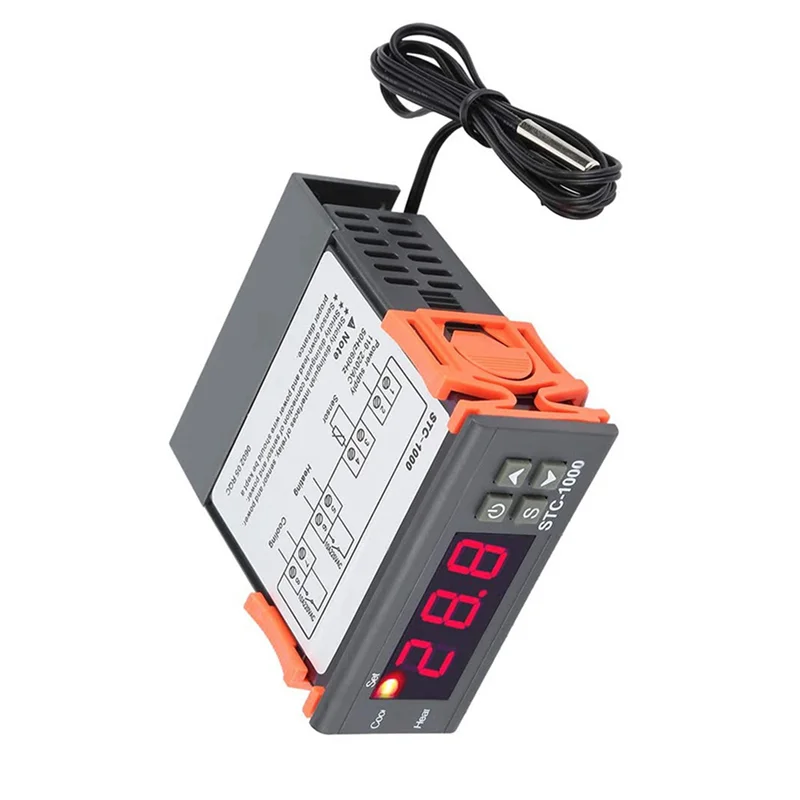 

LICE-2X STC-1000 110-220V Digital Temperature Controller Thermoregulator Incubator Relay LED 10A Heating Cooling Tool