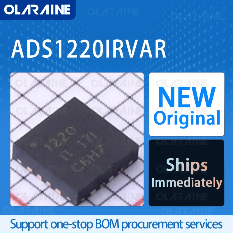 

1/5/10Pcs ADS1220IRVAR VQFN-16 original ic chip Analog-to-digital converters - ADCs RoHS 4 Channel SPI Voltage 5.5 V