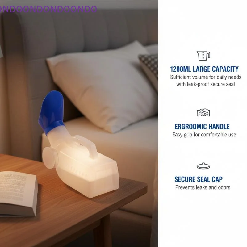 

Mens Urinal Bottle 1200ML Leak Proof Portable Male Pee Container for Camping Outdoor Car Elder Care Use