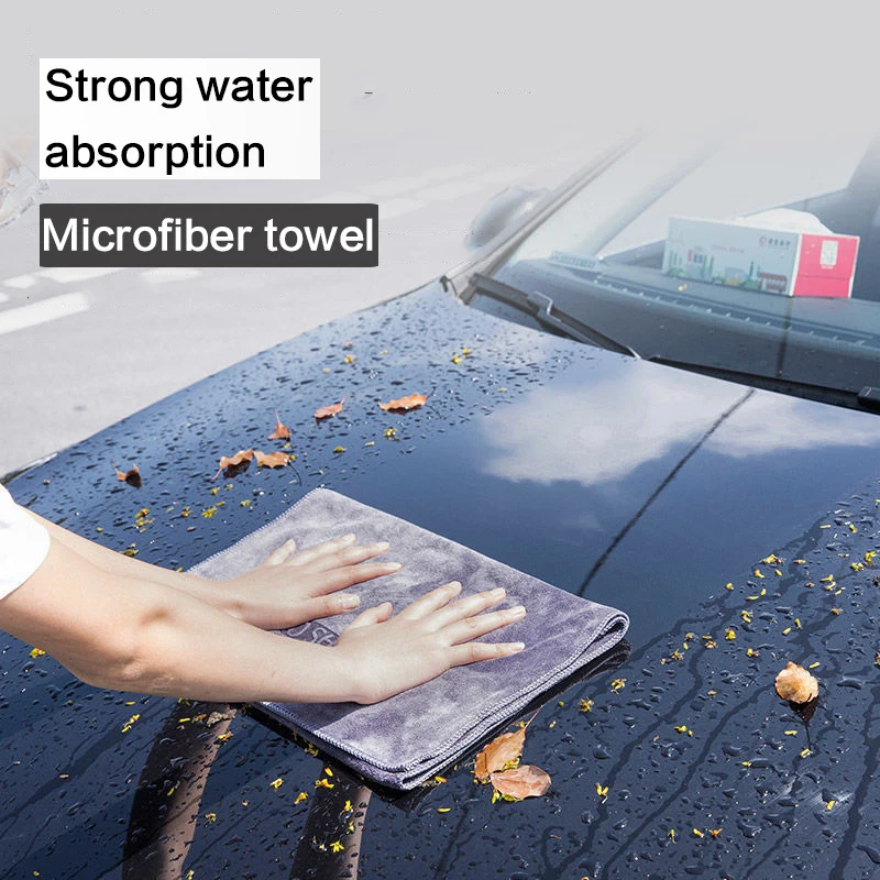 Car Wash High-end Microfiber Towel Car Cleaning Drying Cloth Hemming Car Care Cloth Detailing Wash Towel