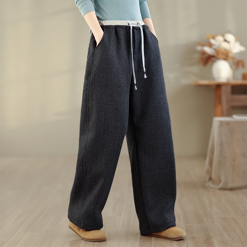 Laid-back Style Loose Feel Autumnally Attractive Women's Casual Pants Knife- Relaxation Trousers Comfortable Sweatpants