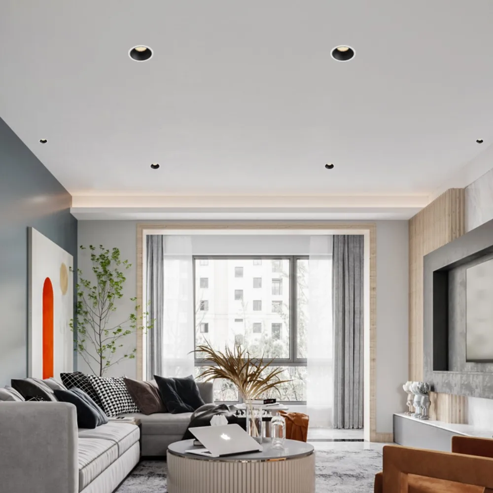 Led Plafond Spot Licht Voor Ronde Frameloze Kamer Decor Inbouw Downlight Dimbare Schijnwerper Keuken Huis Led Lights