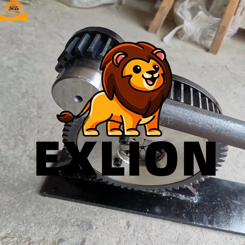 EXLION Manual hand operated hydraulic pipe crimper pressure hose squeezing machine hose press crimping tool hydraulic pipe