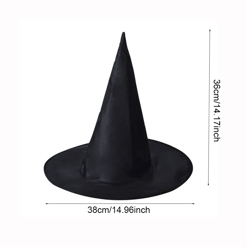 Runtow 5pcs Halloween Wizard Hat ,Halloween Party Cosplay Costume Decoration ,Witch Hat ,Home Yard Hanging Horror Props