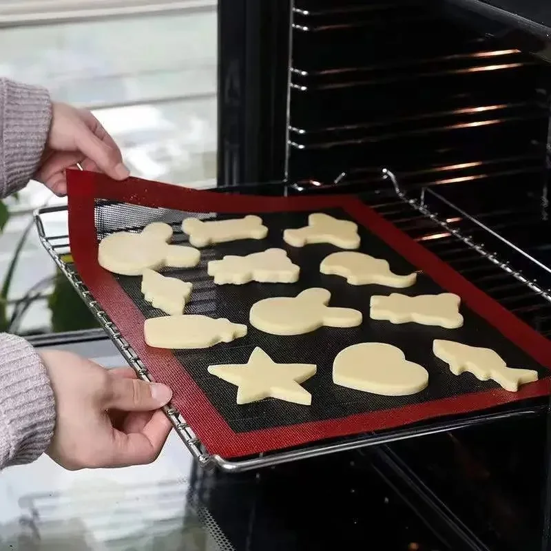 Silicone Baking Mat Sheet 30x40cm Reusable Baking Cookie Sheet Non-Stick Heat Resistant Baking Mat for Oven Grill Microwave