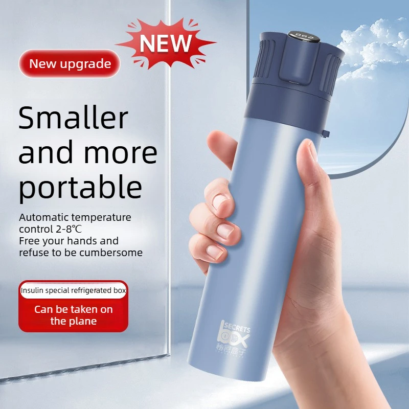 Mini Rechargeable Medicine Cooling Cup Portable Insulin Refrigerator Pocket Sized Drug Fridge for Carrying & Vehicle Use