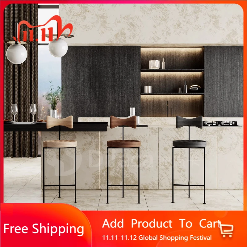 

Ergonomic Cheap bar stools Kitchen Garden Cute Elderly bar stools Footrest Restroom Taburetes Altos De Cocina Furniture Home