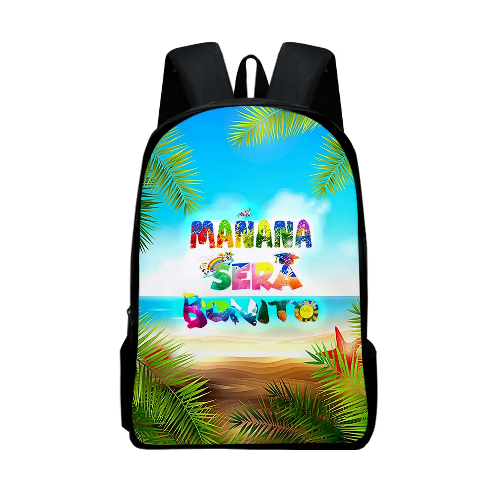 

Classic Popular Manana Sera BonitoI Notebook Backpacks pupil School Bags 3D Print Oxford Waterproof Boys/Girls Laptop Backpacks