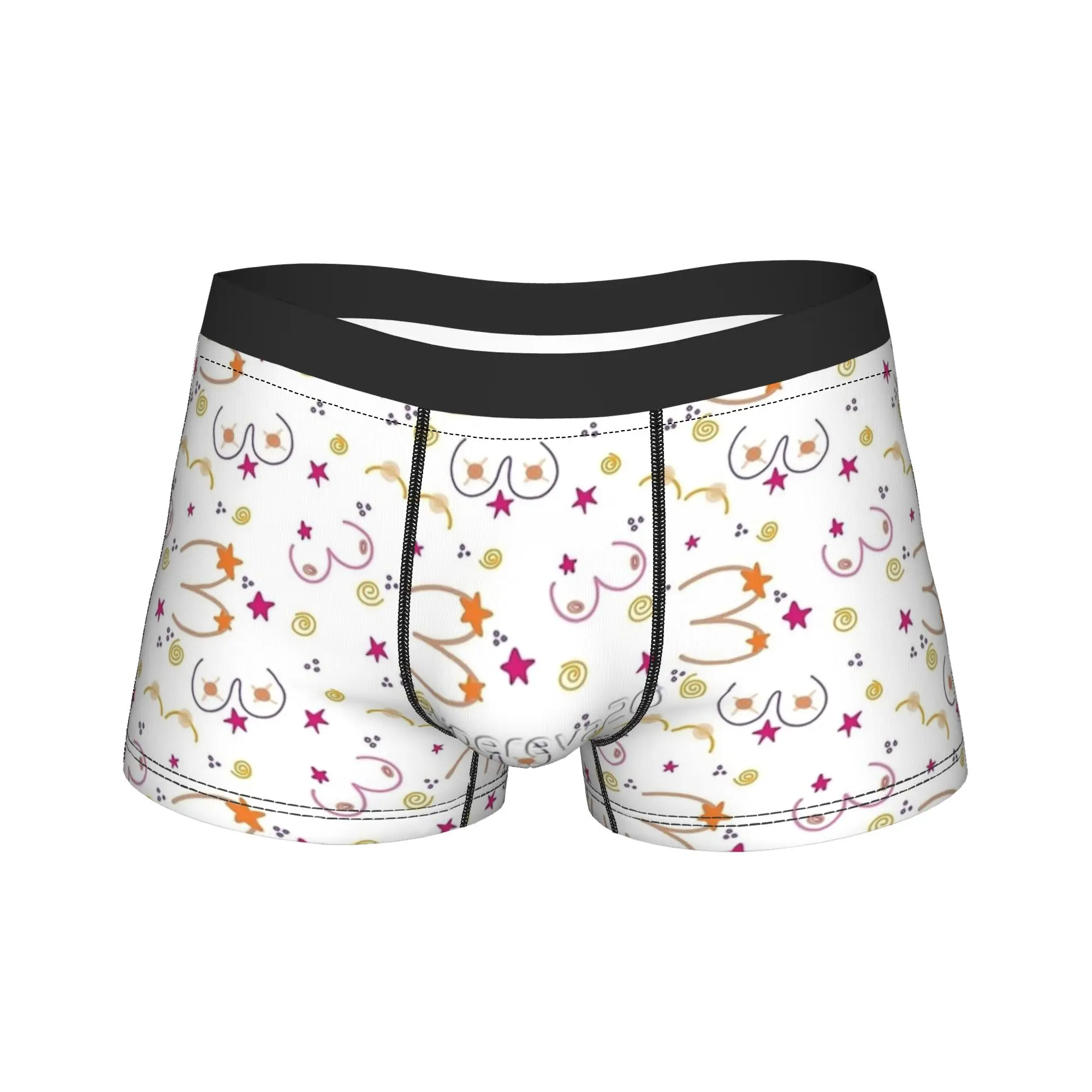 Boob Pattern Underwear  Printing Trunk Hot Sale Man Underpants Soft Trend Shorts Briefs Gift Idea