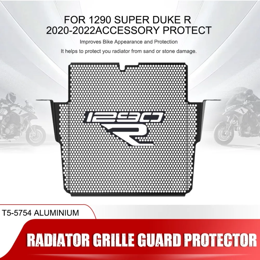 

For KTM 1290 Super Duke R 2020 2021 2022 Motorcycle Accessory Aluminum Radiator Guard Protect Grille Grill Cover 1290 superduker