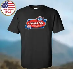 Lucas Oil Drag Racing Series Black T-shirt Size S-3XL