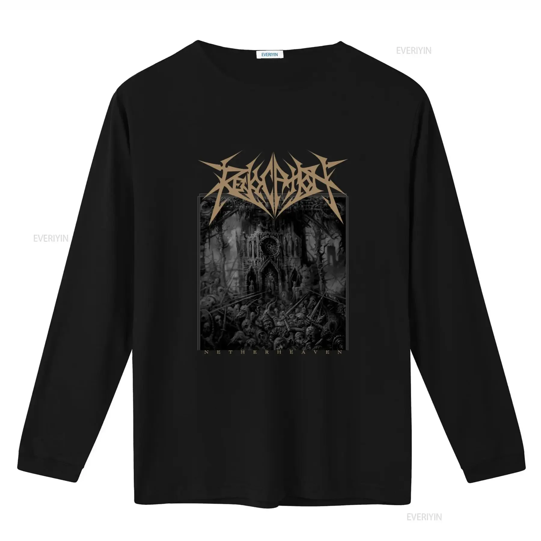 Revocation Netherheaven T Shirt Heavy Metal Band Design for Men Official Merch vintage Washed Breathable Stretched fashion