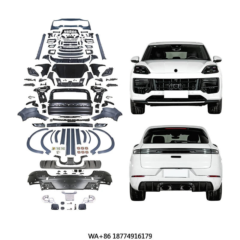 

Car PP Material Front Bumper LED Headlights Tailgate Car BodyKit Car Modification 2024 Turbo GT for 2018-2023