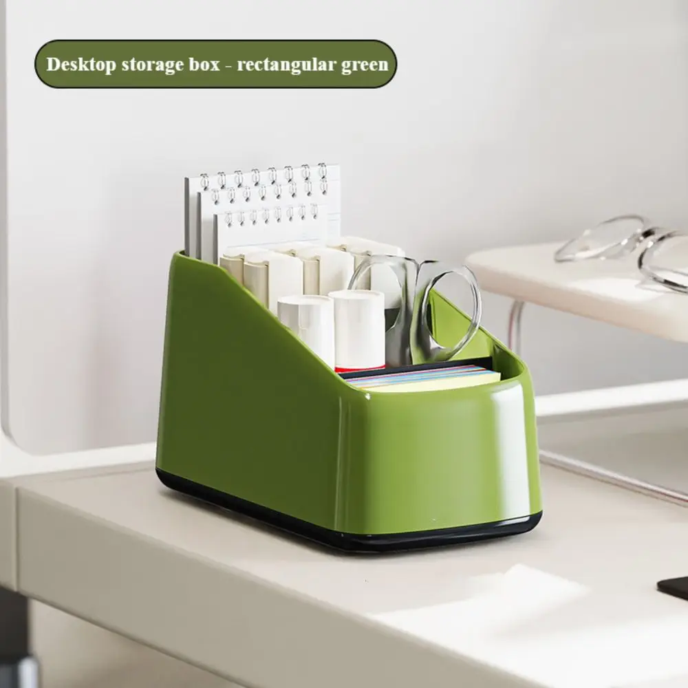 Multifunctional Large Capacity Desktop Organizer Sundries ABS Storage Box Mini Student Stationery Organizer Case Hotel