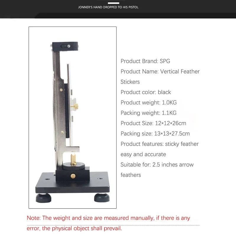 

Инструменты для флетчинга стрел: вертикальный держатель для наклеивания оперений на стрелы 2,5 дюйма, инструмент для крепления натуральных оперений (Real Feather Tacker)