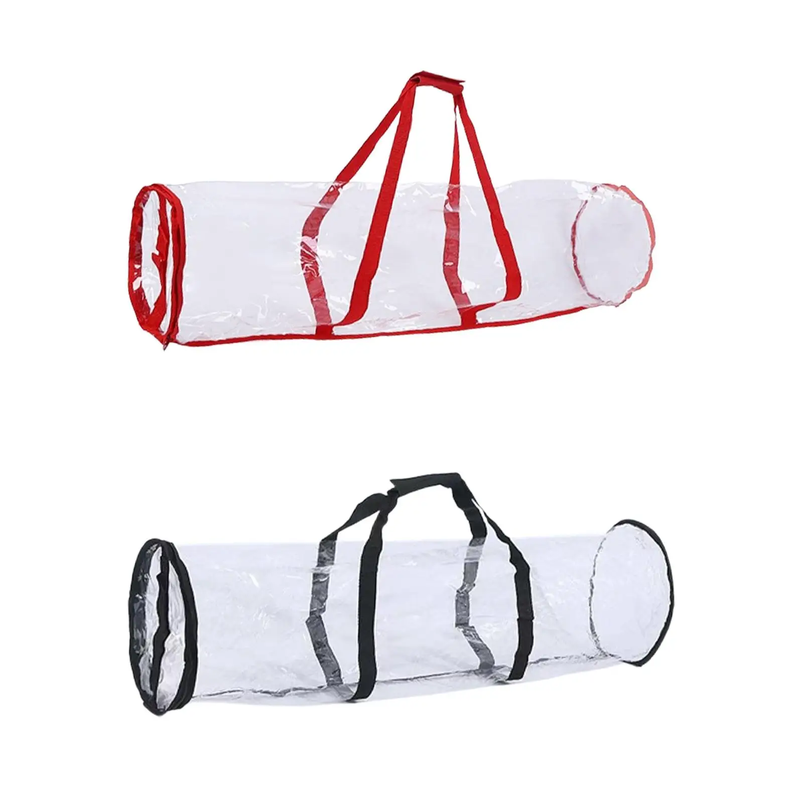 Wrapping Paper Rolls Storage Bag Easy Storage with Handles PVC Gift Wrap Organizer for Stores Christmas Holiday Baubles Festival