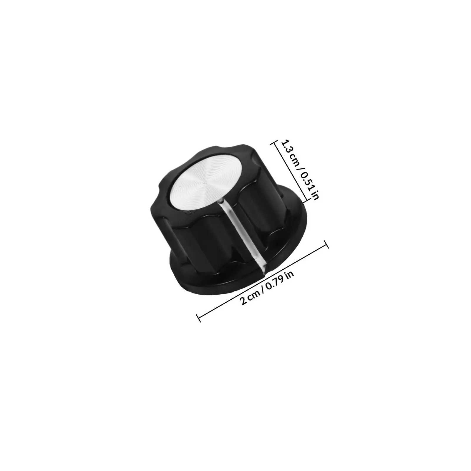 6PCS Speaker Control Knobs for Power Amplifier – Rotary Volume & Tone Potentiometer