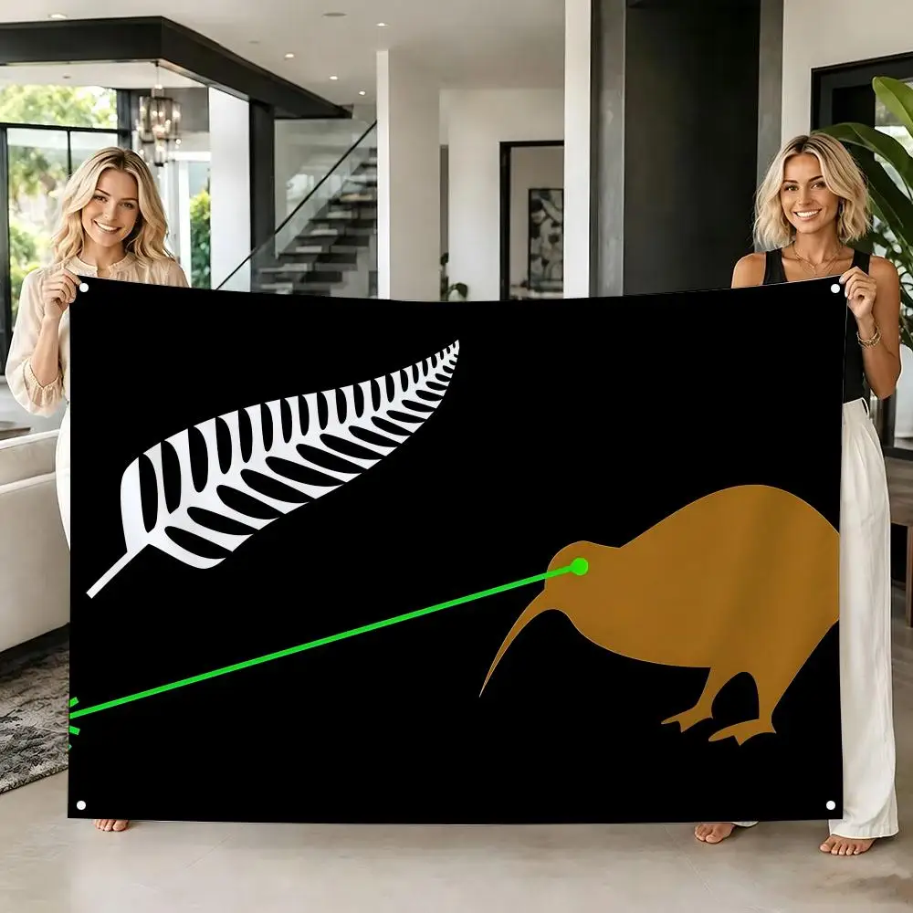 New Zealand Kiwi Flag Flags Tapestry Creative Pattern Photo Living Room Wall Art Party Outdoor Decor