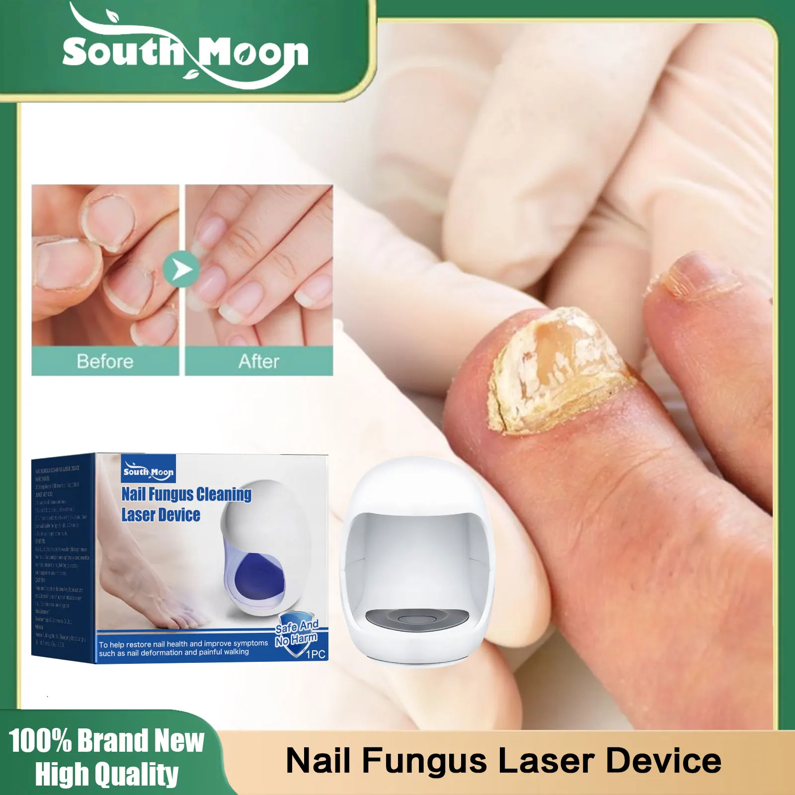 

Nail Fungus Cleaning Laser Device Treat Paronychia Onychomycosis Repair Damaged Toenails Discolored Fingernails Foot Care Device