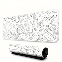1PC Large Mouse Pad, Office Gaming Table Mat, Non-slip Rubber Base Washable Mouse Pad For Work, Gaming And Office
