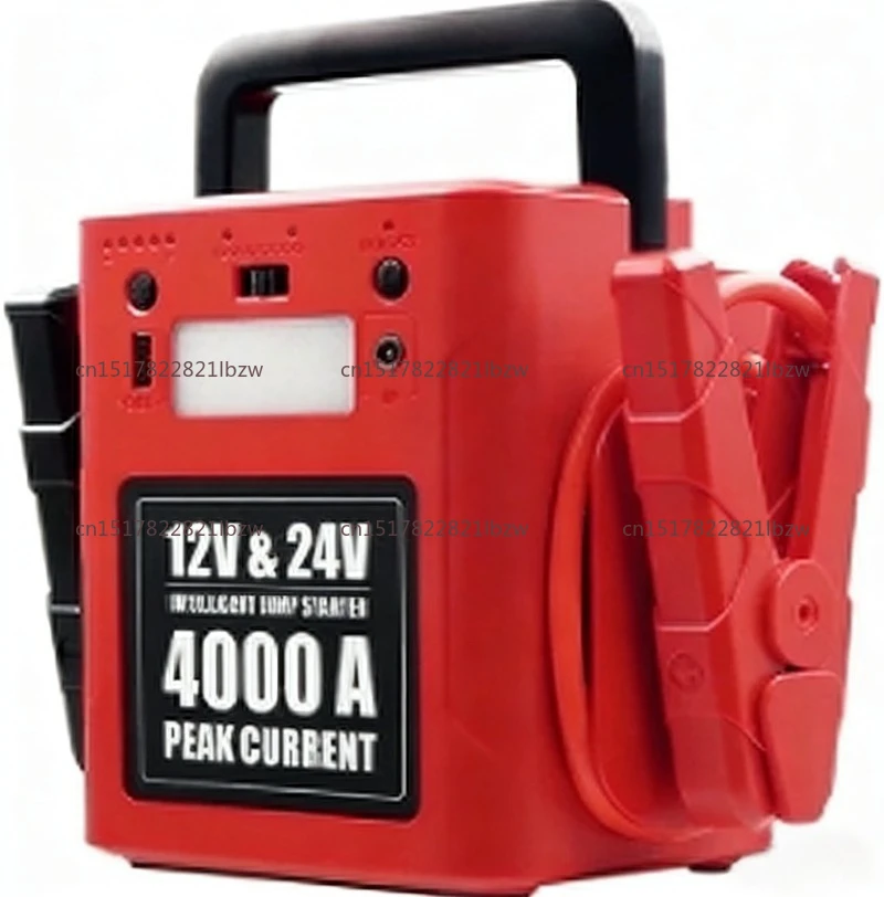 Professional Car Starter 4000A 12V Starting Device Petrol Diesel Car Emergency Booster 56000mah