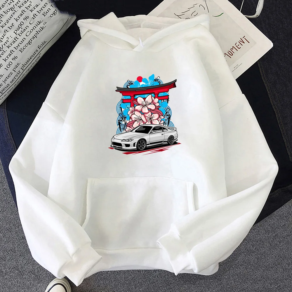 GTO Streetwear Women Hoodies Loose and Popular Casual Long Sleeves Autumn Breathable Tops 100% Cotton Clothing Regular