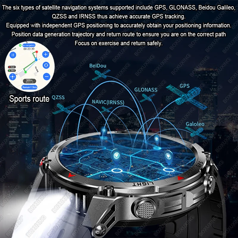 2025 جديد نظام تحديد المواقع الرياضة ساعة ذكية دعم GNSS في الهواء الطلق ركوب تشغيل السباحة لتحديد المواقع المسار الرجال البوصلة مقياس الارتفاع 3ATM أساور مقاومة للماء الرجال