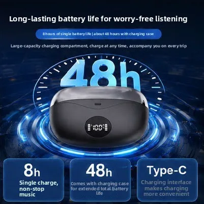 Bluetooth Earbuds Clipper Style with Long Battery Life and Noise Cancelling, for Running and Sports Use