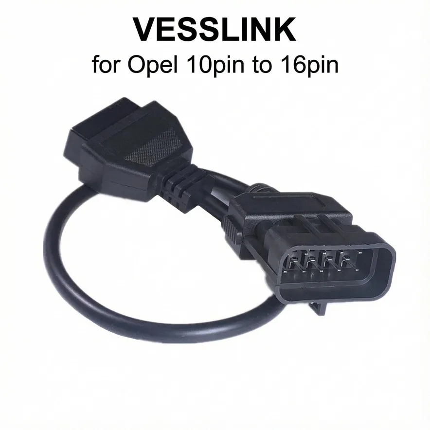 High Quality for Opel 10Pin to 16Pin Extension Cable OBD2 Female Diagnostic Connector Cable for Opel OBDII Car Diagnostic Tool
