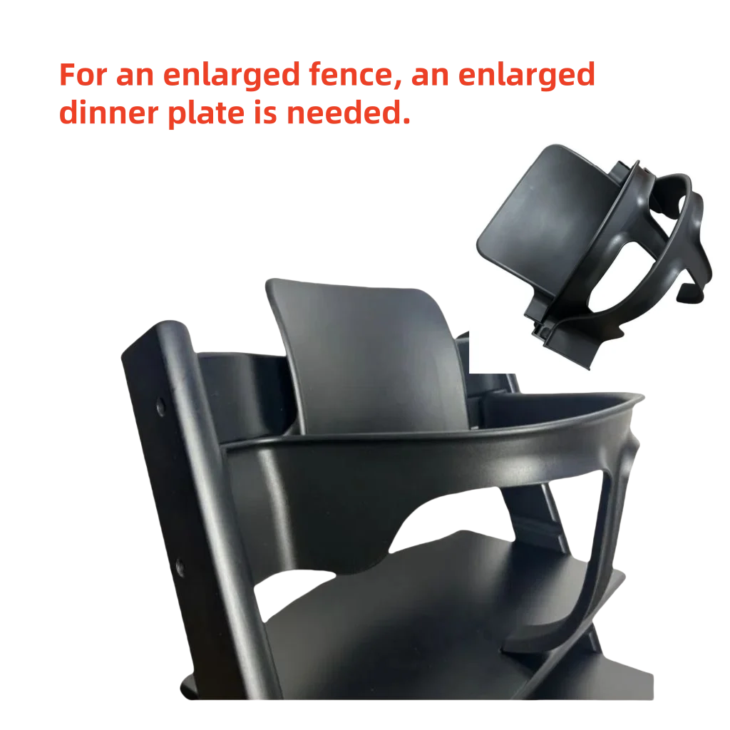 Increased Growth Bench Guardrail Backrest Dining Plate Fat Baby Matching Stokke Fence Accessories Highchairs Baby Furniture
