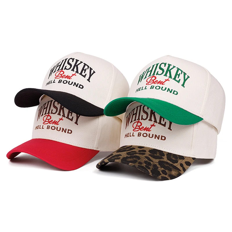 2026 New Baseball Hat Letter WHISKEY Embroidered HipHop Skateboarding Hat Outdoor Daily Commuting Decoration Sunshade Hat Unisex