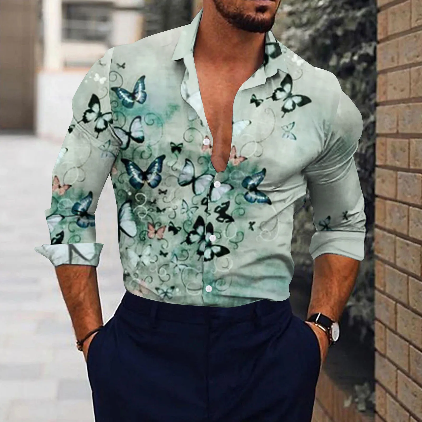 

Faionable 3D Printed ort Sve irt Men's Casual Wear Spring Summer Season Thin Fabric Loose Fit Sle Daily Use