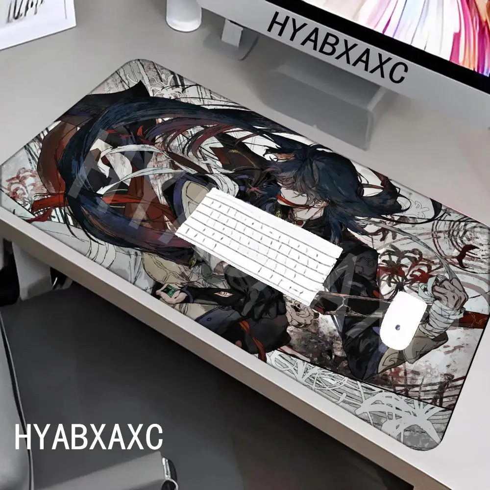 

HYBXAXC Mouse Pad Office Desk Protector Mouse Cartoon Anime Accessories Rubber Mat Blade Honkai Star Rail Gaming Keyboard Mats