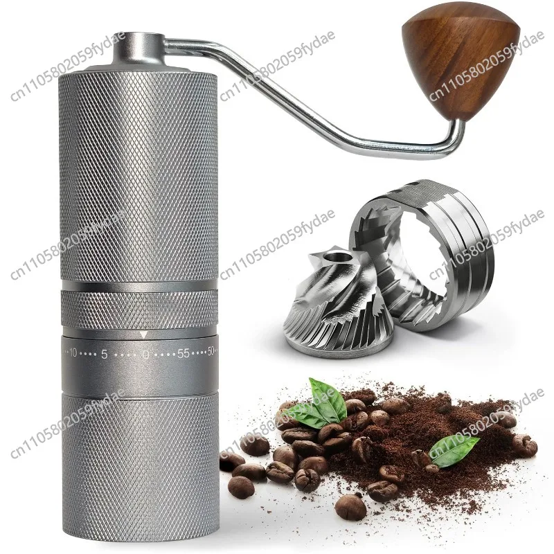 

CNC External Adjustment Hand-cranked Coffee Grinder with 420 Stainless Steel Grinding Core Manual Coffee Maker