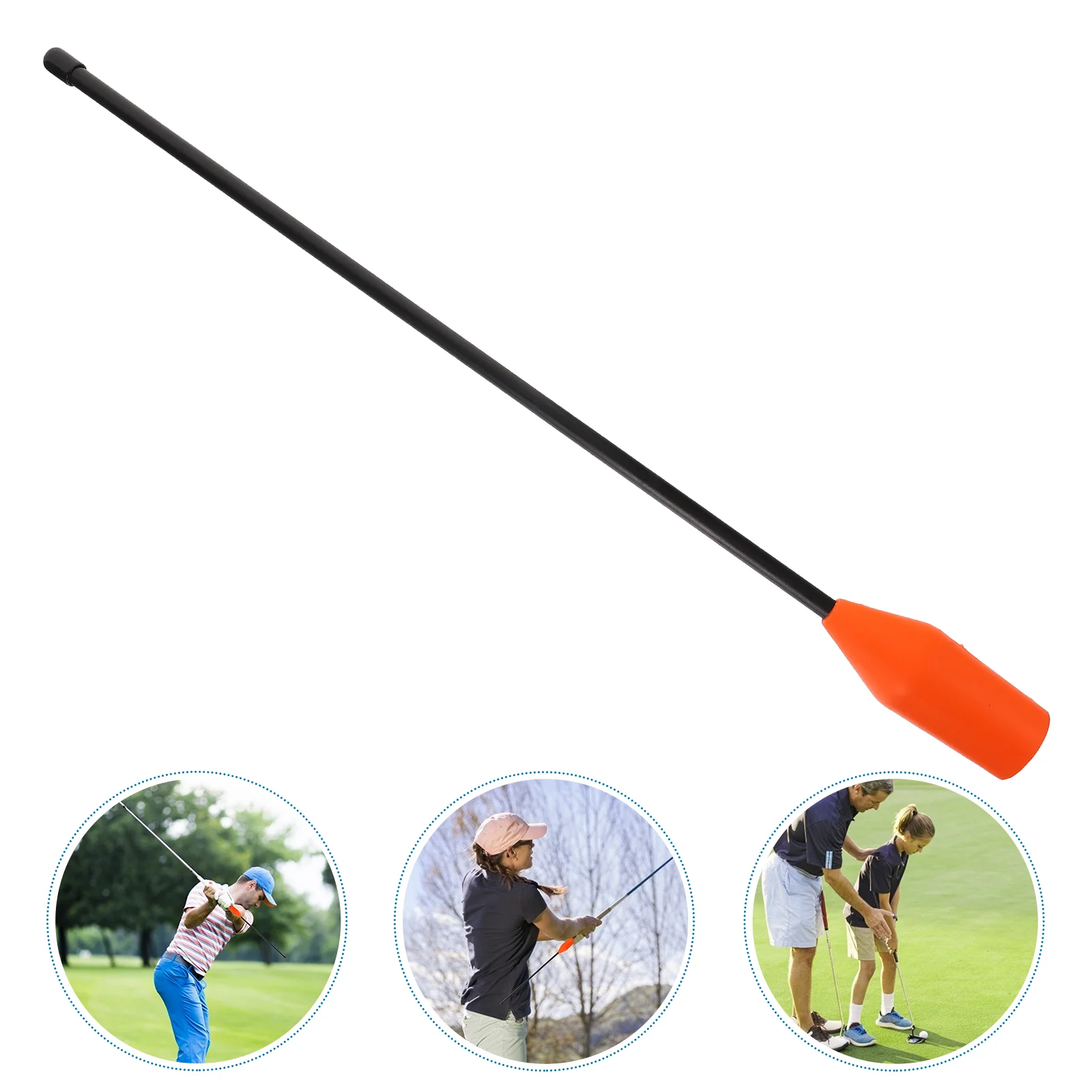 

Chipping Exerciser Golf Swing Posture Aid Tool Trainer for Beginners Practicing Supply Gesture Alignment Glassfiber Training