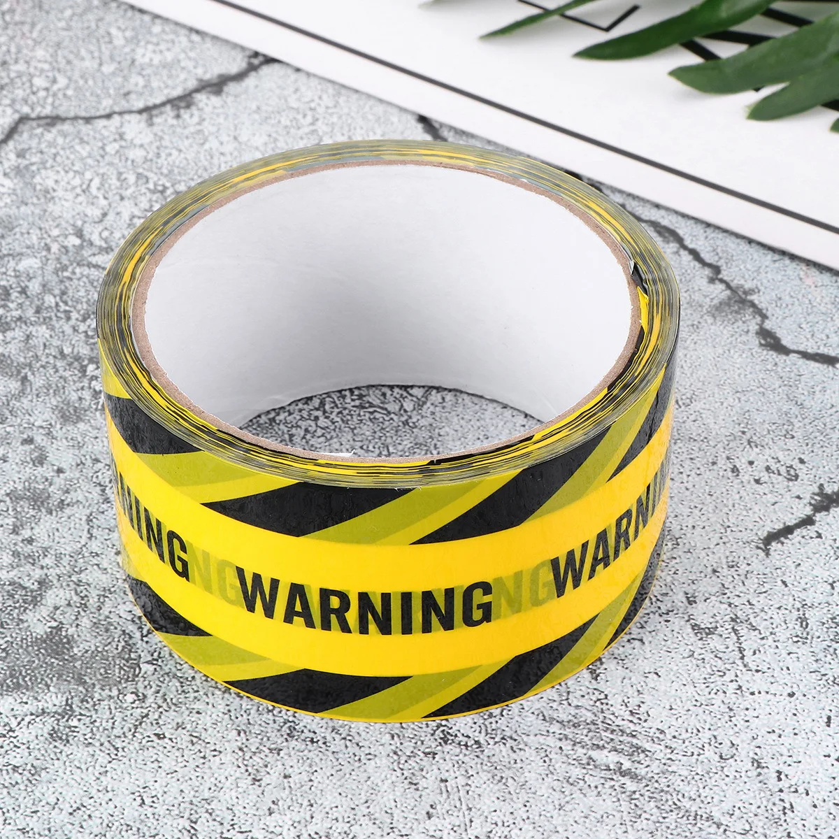 1 Rolle Vorsicht 4,8 cm x 250 m gelb schwarz selbstklebender Sicherheitswarnstreifen für Bodenwandgeräte Markierungsbarrierebandrolle