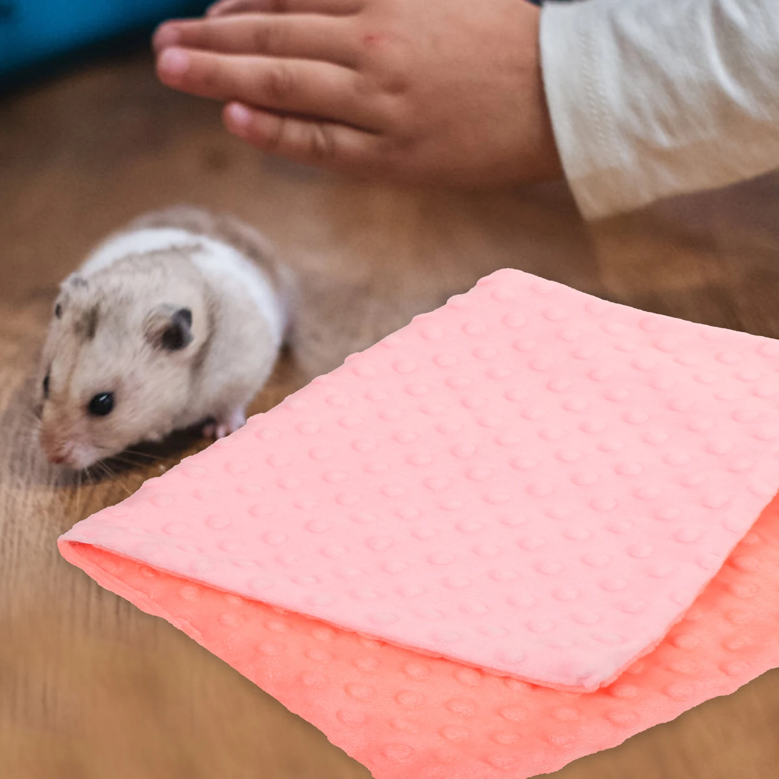 

Pet Warm Blanket for Guinea Pig Rat Hamster Soft Fleece Big Size Double Pink Bed Bath Towel Dog Cat Puppy Small Pets Heating