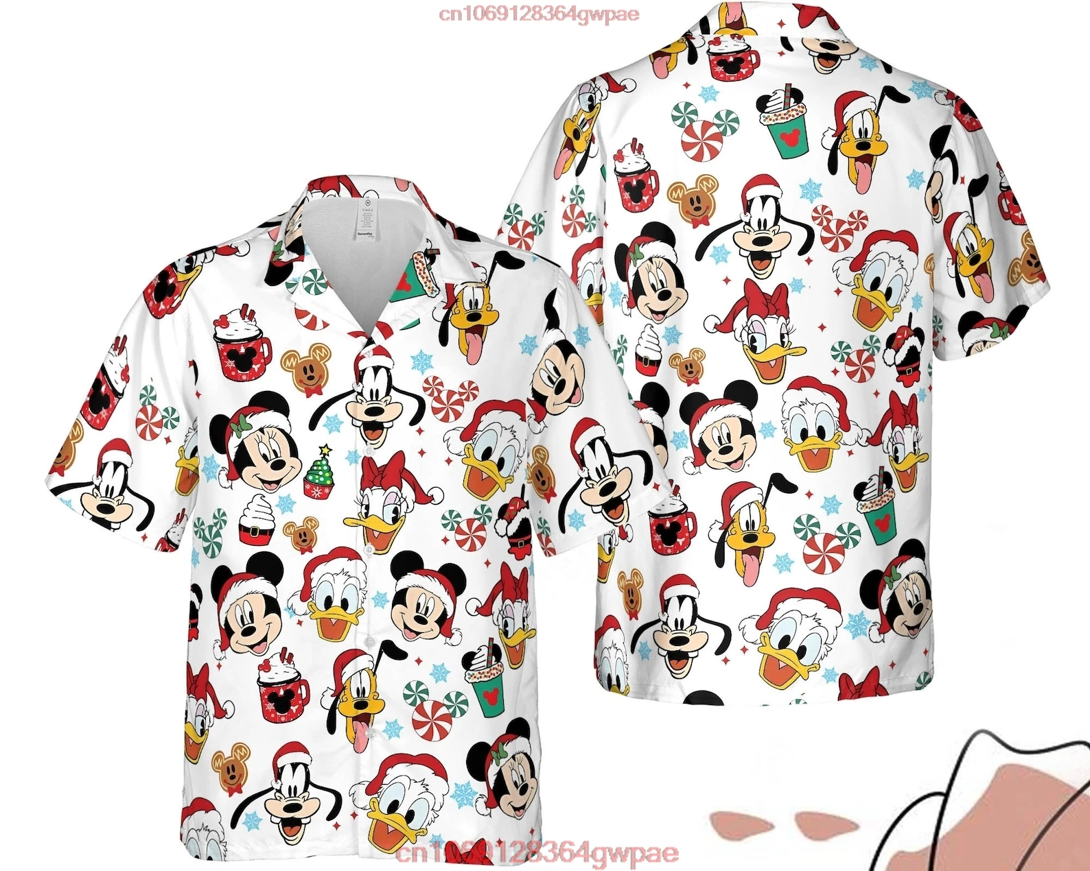 Mickey Mouse And Friends Disney Christmas Hawaiian Shirt Casual Beach Shirts Mickey's Very Merry Christmas Party Hawaiian Shirt