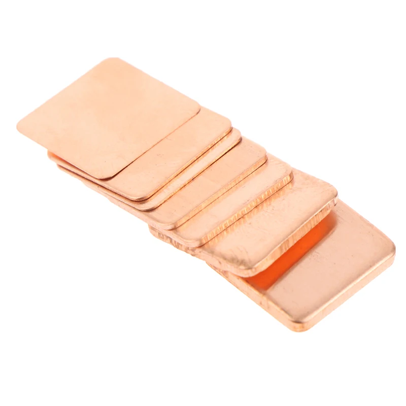 

10pcs Thermal Pads 15x15mm Copper GPU Thermal Pads Copper Shim Heatsink For Laptop GPU CPU VGA PAD Cooling Copper Sheet