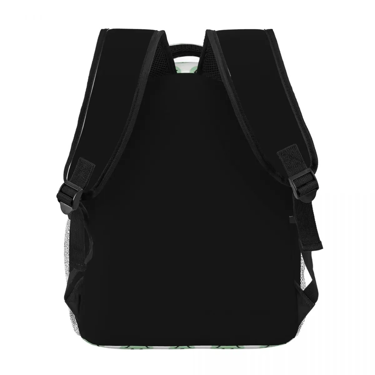 Mochila escolar con estampado de sonrisa verde para adolescentes, mujeres, hombres, niños, resistente al agua, 16 pulgadas