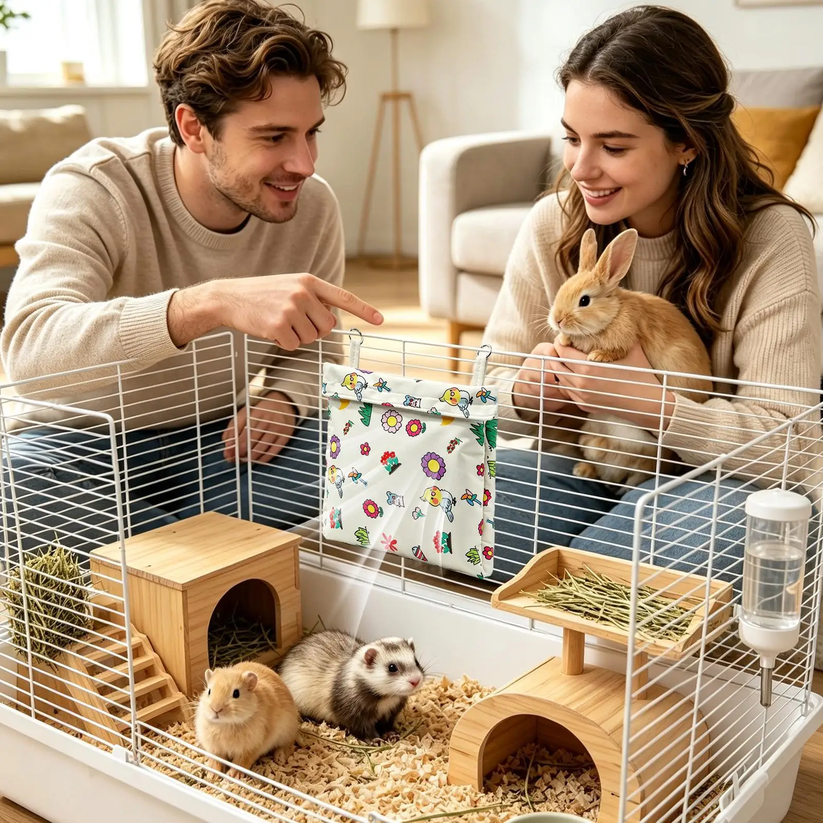 Ferret Cooling Mat Refillable Hamster Freeze Pack Washable Pet Ice Pad For Cage Dog Enclosure Resting Corner Indoor Summer Hot