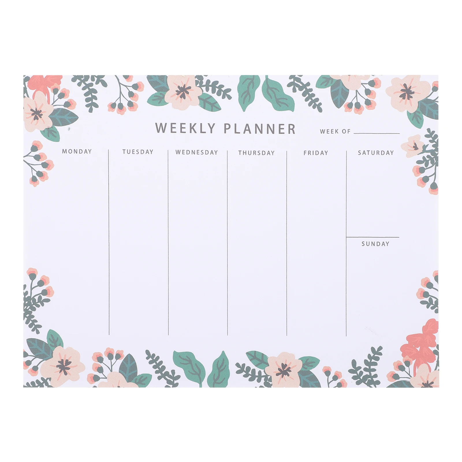 

Tear-Off Weekly Notepad For Daily Schedule To Do List Lightweight Simple Design Office Supplies Students Travelers Teachers Desk