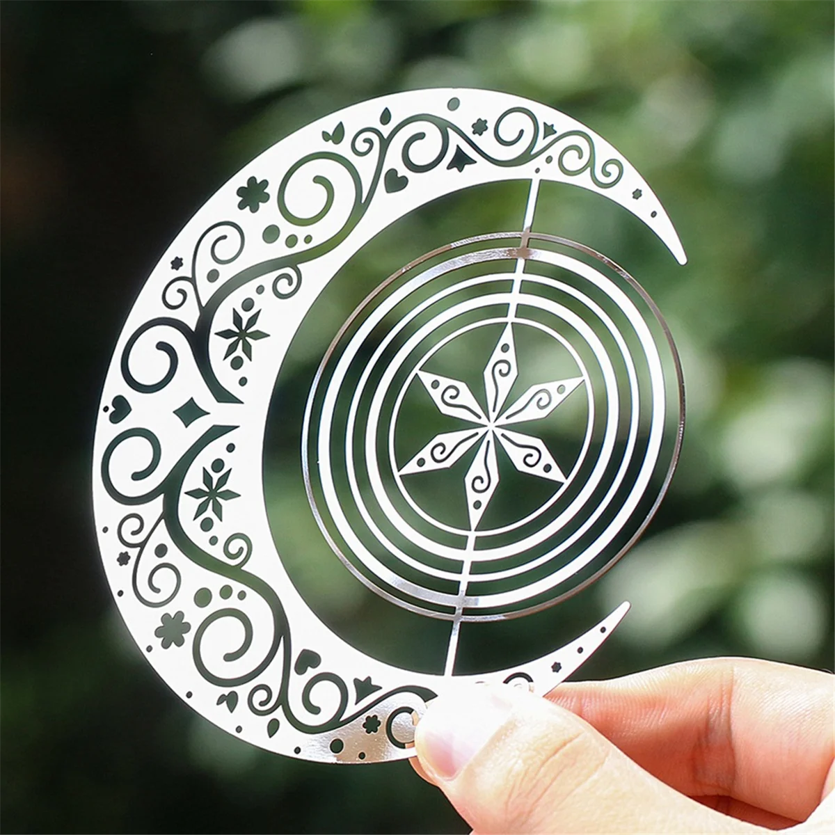 A71P 3d Mandala หมุน Wind Chime จี้ Nordic Garden Courtyard แขวนตกแต่ง