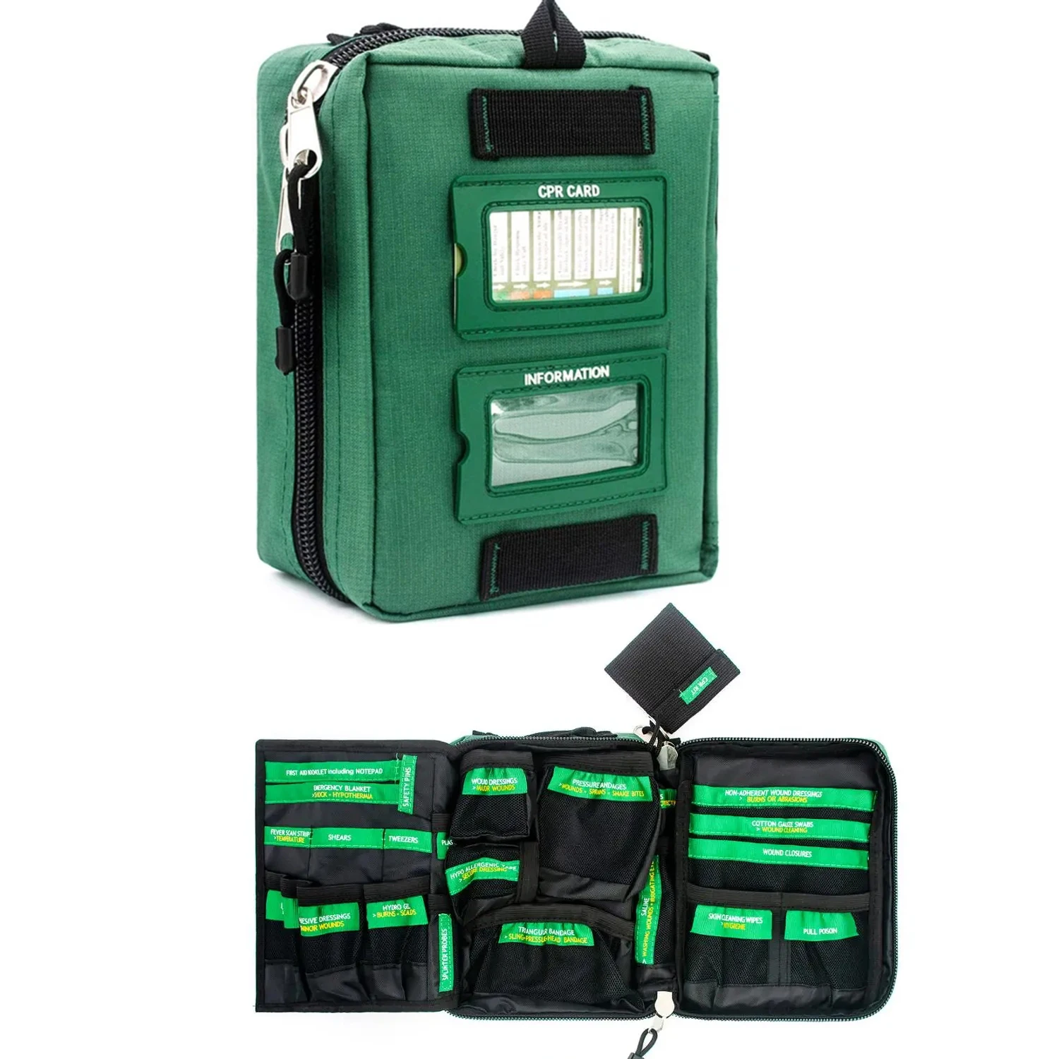 Bolsa de primeros auxilios vacía práctica, bolsa de emergencia médica, Kit de primeros auxilios ligero compacto para el hogar, viajes al aire libre, senderismo, Camping, escuela