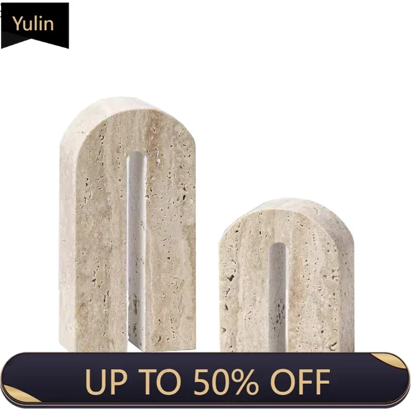 Natural Stone Arch Geometry Ornaments Modern Crafts Desk Decoration Creative Arc Artwork Stone Statue Room Aesthetics Decor