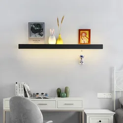 Bedroom Headboard Shelf Wall Light Nordic Modern Simple Long Strip Living Room Home Decor LED Lights Sofa Background Wall Lamp