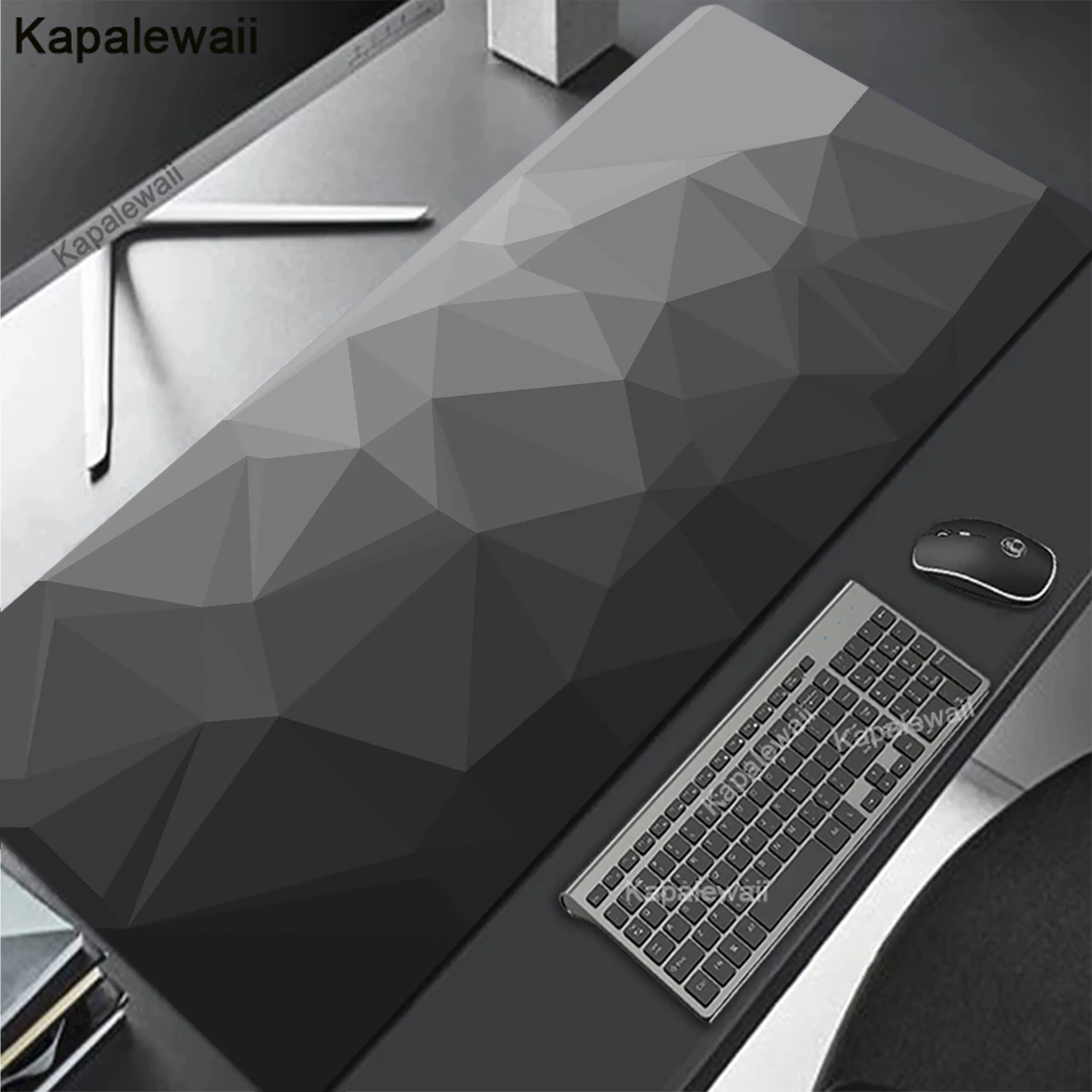 

Black And White Geometry Gaming Mouse Pad Large Mouse Mat Laptop Mouse Carpet Game Carpet Keyboard Pads Gamer Desk Mat 90x40cm