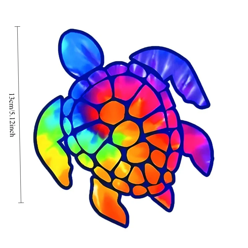 2D Flat Sea Turtle Vinyl Sticker Compatible for Windows Trucks Cars Laptops Semi-Matte Decal with Cute Sea TurtlesTurtles Marine
