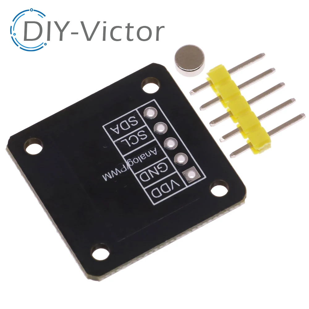 MT6701 magnetic encoder magnetic induction angle measurement sensor module 14bit high precision instead of AS5600