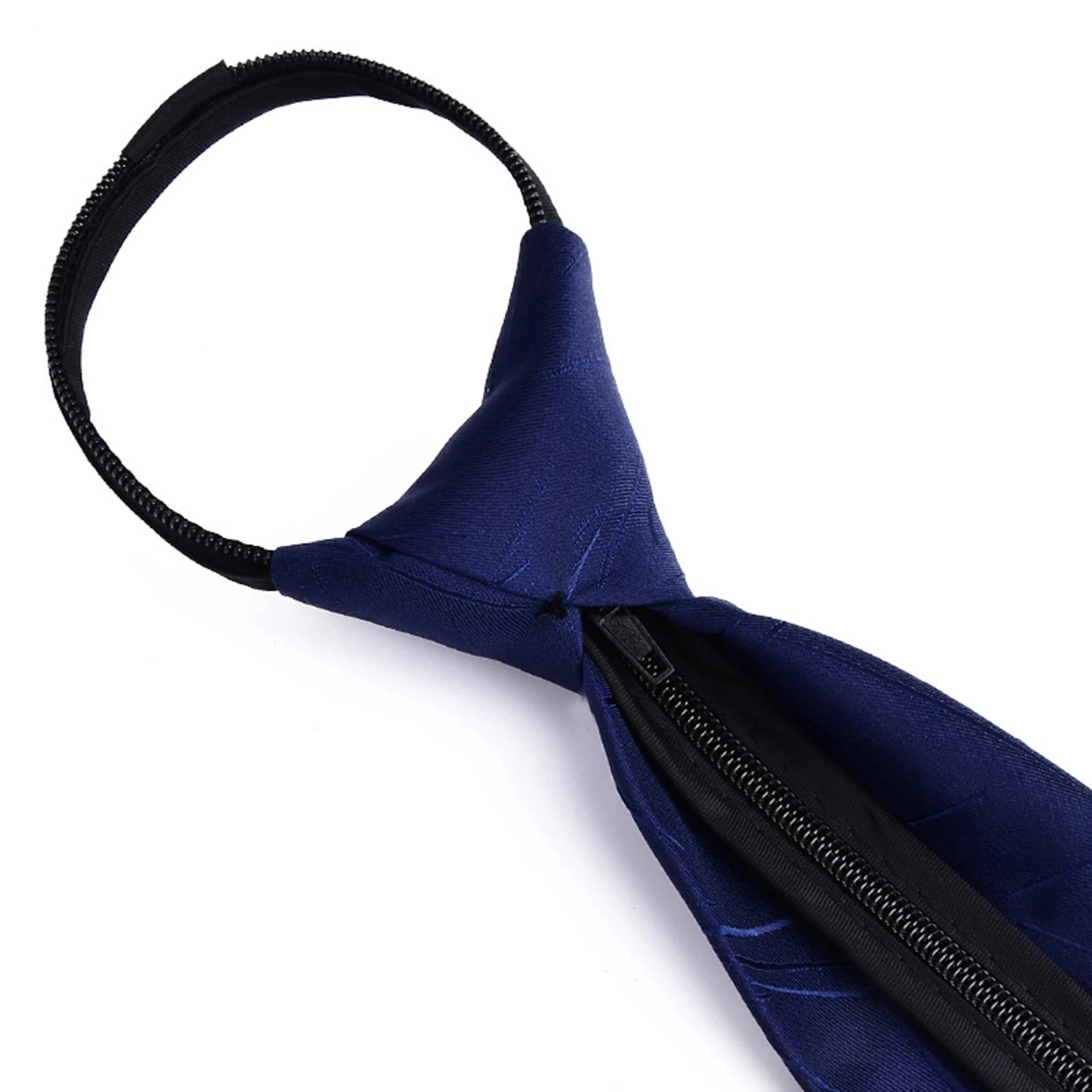 Zipper Tie for Men Business Accessory Clip on Elegant Formal Business Neckties for Business Ocassion Suit Paring